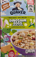 Instant Oatmeal Dinosaur Eggs Brown Sugar