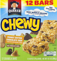 Peanut Butter Chocolate Chip Granola Bars