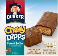 Peanut butter chewy dipps granola bars