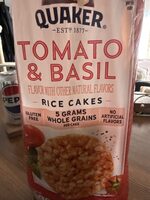 Tomato & Basil Rice Cakes