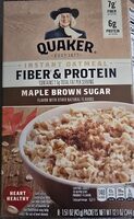 Instant Oatmeal Fiber & Protein Maple Brown Sugar