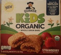 Strawberry organic whole grain bars, strawberry