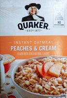 Instant oatmeal peaches and cream