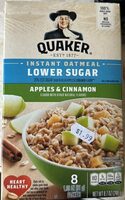 Instant Oatmeal - Lower Sugar Apples & Cinnamon
