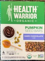 Organic Pumpkin Seed Bar Dark Chocolate Flavor
