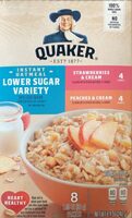 Instant Oatmeal Lower Sugar Variety