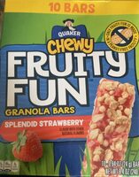 Fruity Chewy Fun Granola Bars Splendid Strawbery