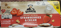 Quaker Instant Oatmeal Strawberries & Cream Cups
