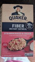 Fiber Instant Oatmeal Strawberries & Cream