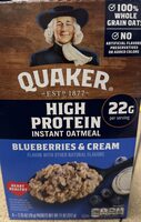 Blueberries and cream