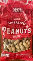Unsalted roasted jumbo peanuts