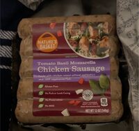 Tomato Basil Mozzarella Chicken Sausage