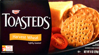 Lightly toasted crackers
