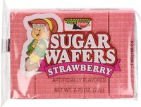 Sugar Wafers Cookies Strawberry 2.75Oz