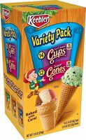 Keebler ice cream cone variety sugar cones and ice cream cups