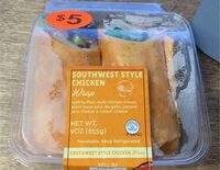 Southwest style chicken wrap
