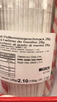 Bâton en sucre à l'arôme de menthe