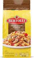 Italian sausage with rigatoni and bell peppers