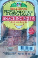 Provolone Cheese & Genoa Salame Snacking Rolls