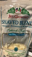 SHAVED BLEND Asiago Parmesan Romano Natural Cheese