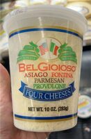 Four cheeses asiago fontina parmesan provolone