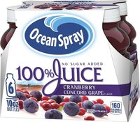 Juice cranberry concord grape