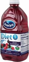 Diet cran-blackberry juice drink
