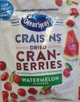 Craisins Dried Cranberries Watermelon Flavored