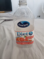 Ruby red diet grapefruit juice drink from concentrate, ruby red