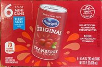 The original cranberry juice cocktail from concentrate