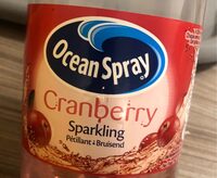 Carbonated beverage with sweeteners, sparkling cranberry