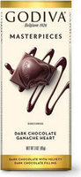 Masterpiece dark chocolate ganache hearts bar