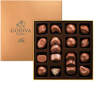 Assortiment de chocolats, au lait et sans alcool