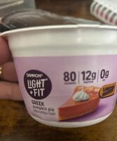 Light and Fit Greek Pumpkin Pie Yogurt