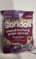 Peanut butter and grape spread