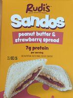 Sandos Peanut Butter and Strawberry Spread