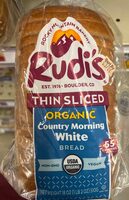 Thin Sliced Organic country Morning White Bread