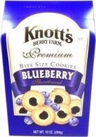 Blueberry premium bite sized shortbread cookies