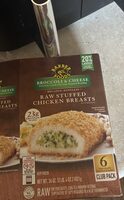 Broccoli & Cheese Breaded Boneless Raw Stuffed Chicken Breasts