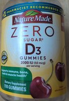 ZERO Sugar D3 Gummies