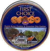 First Choice Danish Butter Cookies & Chocolate Chip Cookies