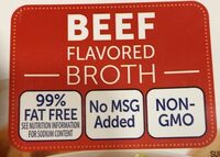 Beef flavored broth