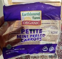 Petite mini peeled carrots