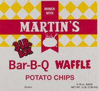 Martins bbq waffle potato chips