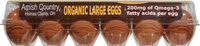 Amish country organic cage-free large brown eggs