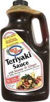 The teriyaki sauce