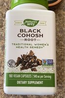 Black Cohosh Root (item# 10500, 14690, 10402)