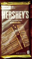 GIANT 25 Pieces Milk Chocolate with Almonds
