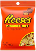 Miniature Cups Milk Chocolate & Peanut Butter