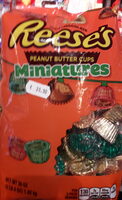 Reese's miniatures Milk chocolate miniatures, peanut butter